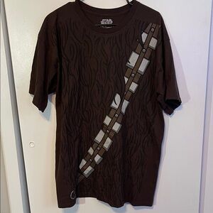Star Wars Chewbacca Brown Graphic T-Shirt